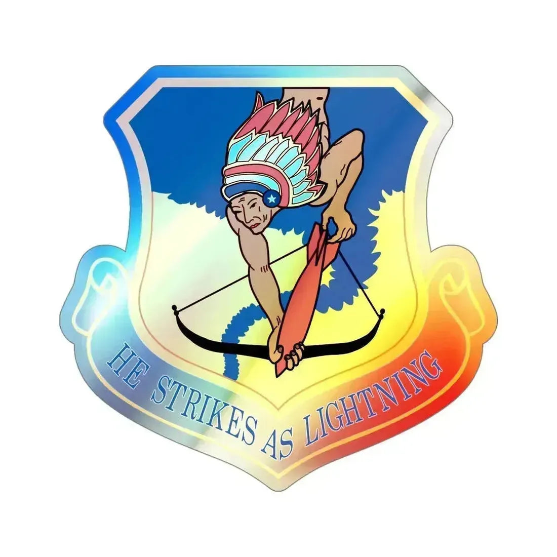 101st Air Refueling Wing (U.S. Air Force) Holographic STICKER Die-Cut Vinyl Decal 4 Inch Holographic - The Sticker Space