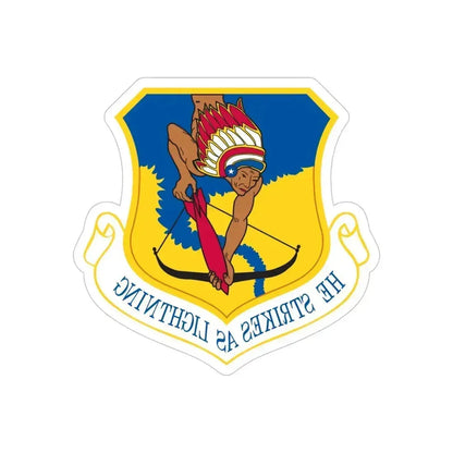 101st Air Refueling Wing (U.S. Air Force) REVERSE PRINT Transparent Die-Cut STICKER - The Sticker Space