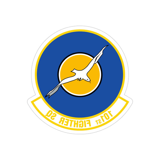 101st Fighter Squadron (U.S. Air Force) REVERSE PRINT Transparent STICKER-6" × 6"-The Sticker Space