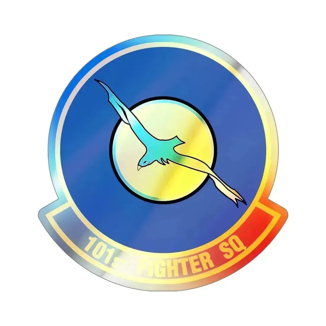 101st Fighter Squadron (U.S. Air Force) Holographic STICKER Die-Cut Vinyl Decal 5 Inch Holographic - The Sticker Space