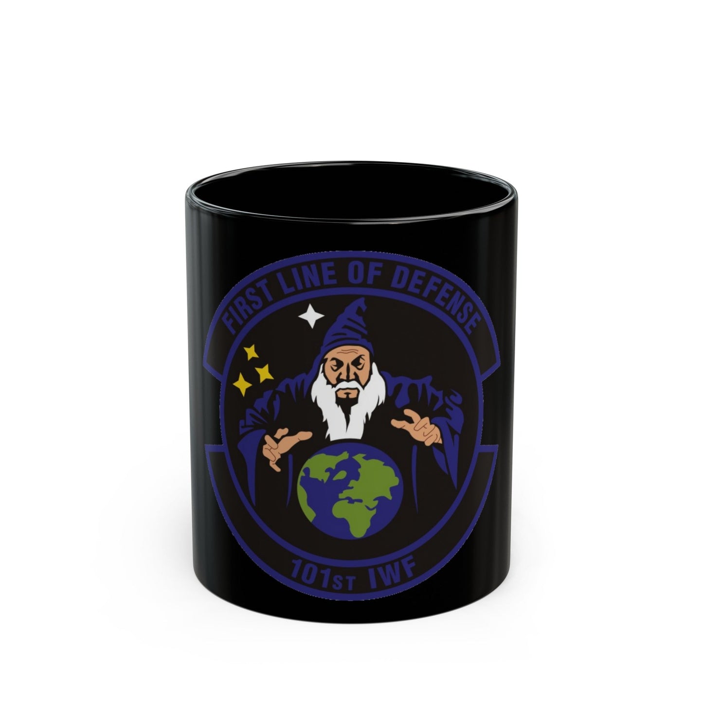 101st Information Warfare Flight (U.S. Air Force) Black Coffee Mug-11oz-The Sticker Space