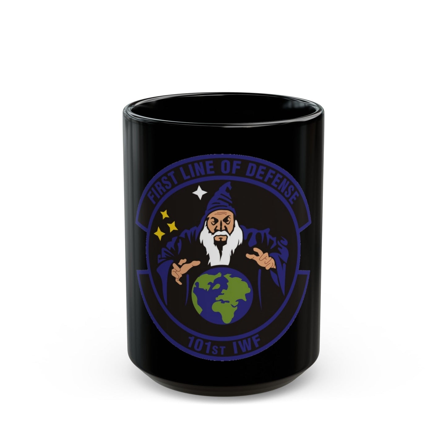 101st Information Warfare Flight (U.S. Air Force) Black Coffee Mug-15oz-The Sticker Space