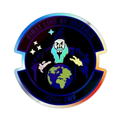 101st Information Warfare Flight (U.S. Air Force) Holographic STICKER Die-Cut Vinyl Decal 3 Inch Holographic - The Sticker Space