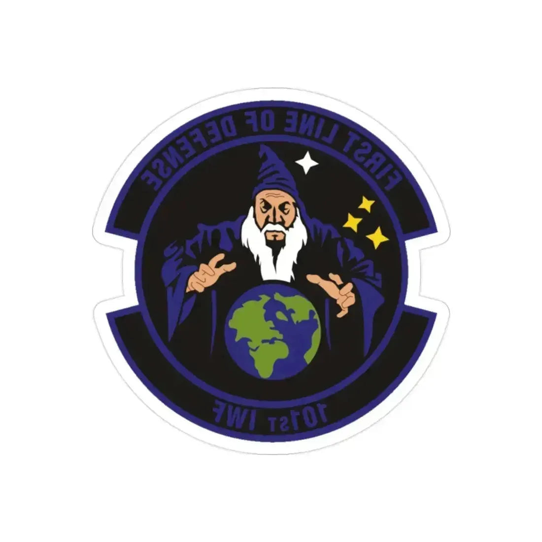 101st Information Warfare Flight (U.S. Air Force) REVERSE PRINT Transparent Die-Cut STICKER - The Sticker Space