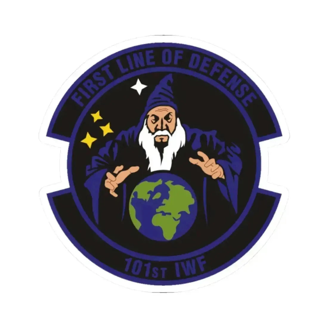 101st Information Warfare Flight (U.S. Air Force) STICKER Vinyl Kiss-Cut Decal 2 Inch White - The Sticker Space