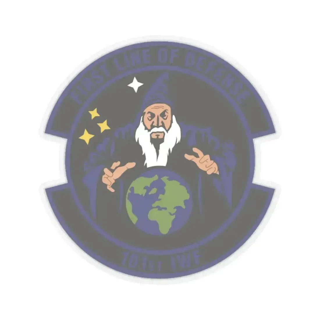 101st Information Warfare Flight (U.S. Air Force) STICKER Vinyl Kiss-Cut Decal 4 Inch Transparent - The Sticker Space