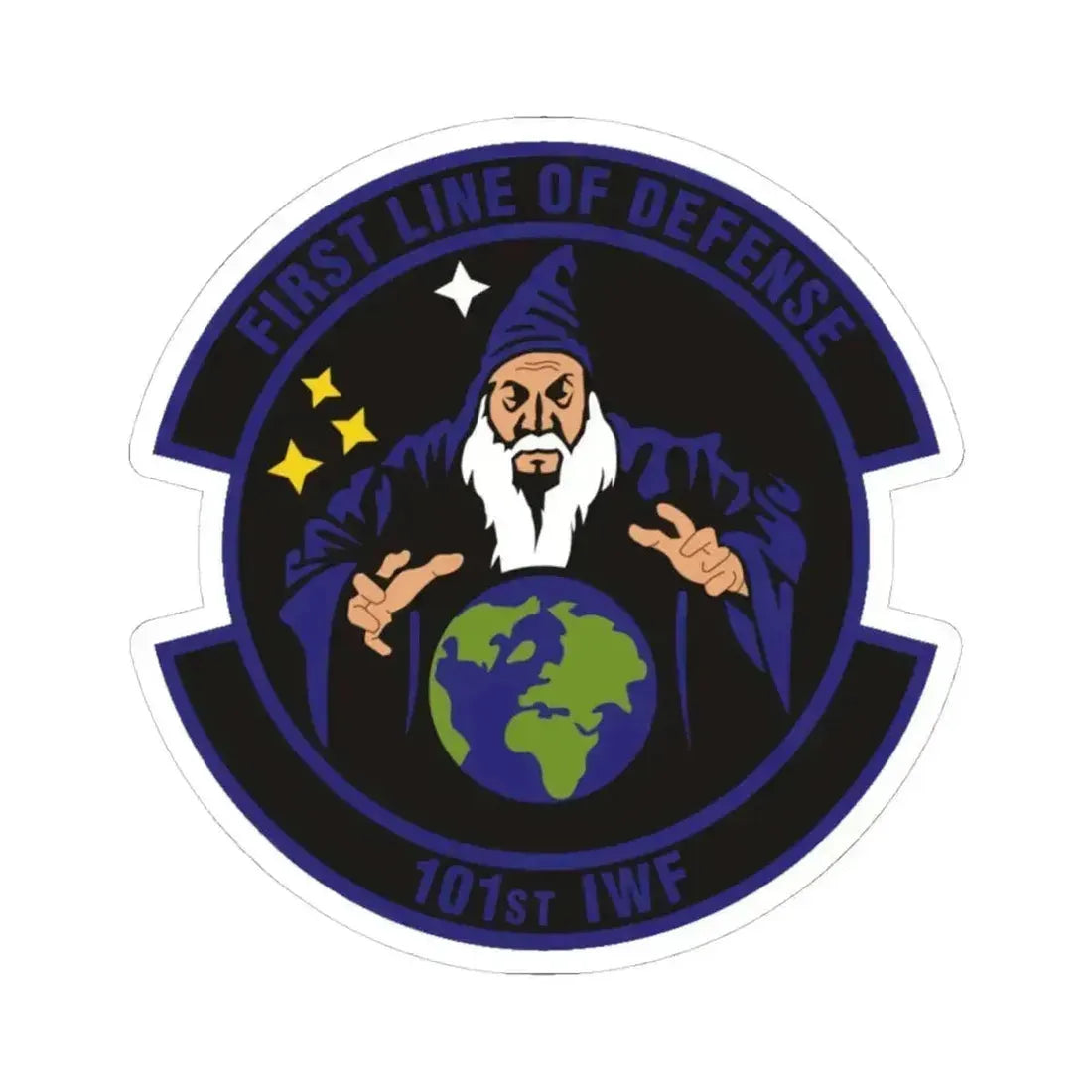 101st Information Warfare Flight (U.S. Air Force) STICKER Vinyl Kiss-Cut Decal 4 Inch White - The Sticker Space