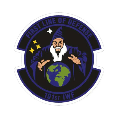 101st Information Warfare Flight (U.S. Air Force) STICKER Vinyl Kiss-Cut Decal 4 Inch White - The Sticker Space