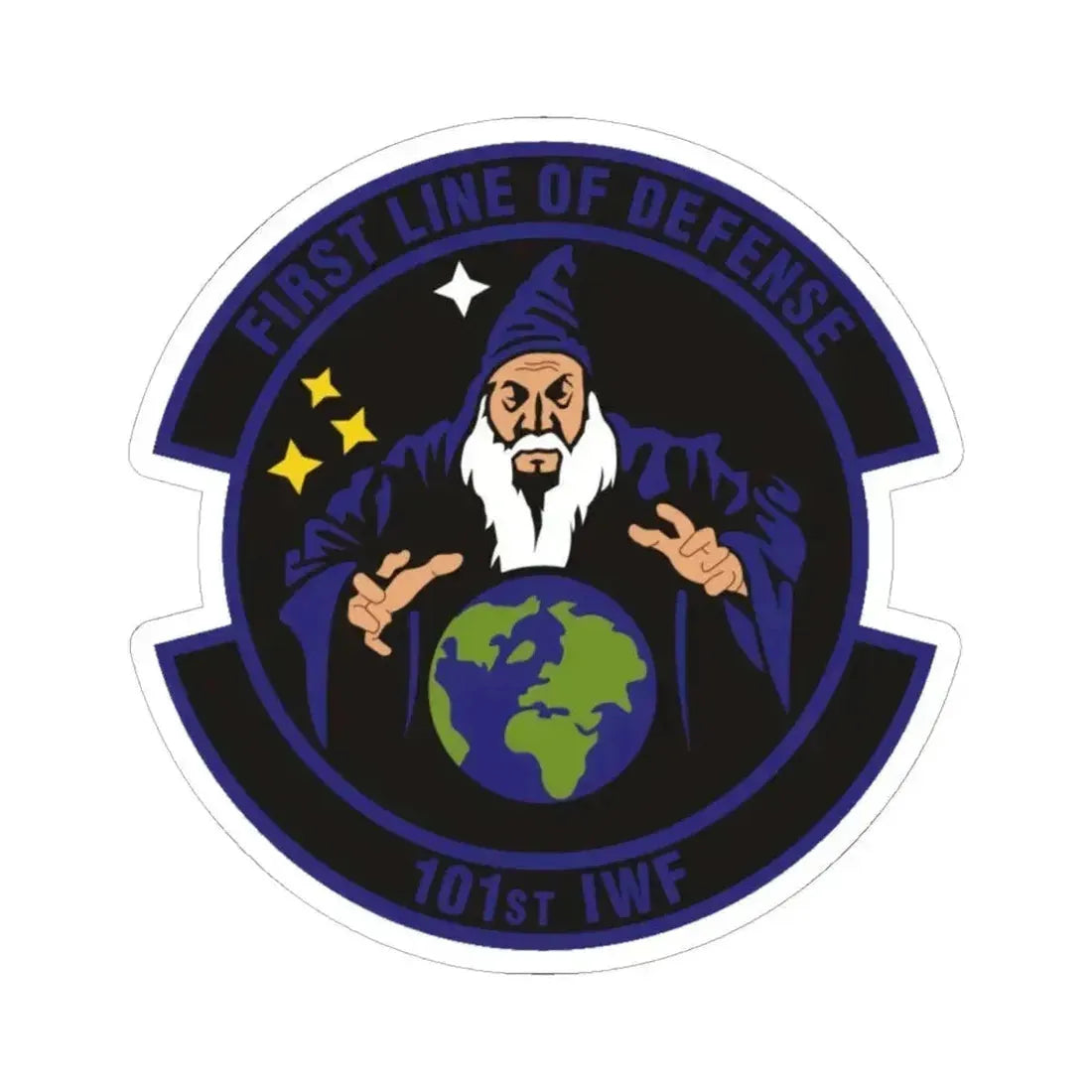 101st Information Warfare Flight (U.S. Air Force) STICKER Vinyl Kiss-Cut Decal 6 Inch White - The Sticker Space