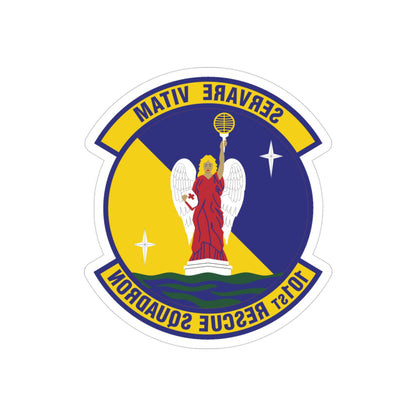 101st Rescue Squadron (U.S. Air Force) REVERSE PRINT Transparent STICKER-3" × 3"-The Sticker Space