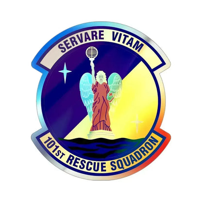 101st Rescue Squadron (U.S. Air Force) Holographic STICKER Die-Cut Vinyl Decal - The Sticker Space