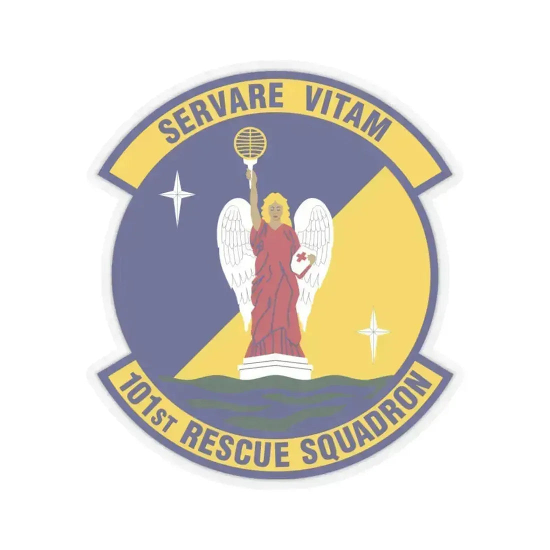 101st Rescue Squadron (U.S. Air Force) STICKER Vinyl Kiss-Cut Decal 3 Inch Transparent - The Sticker Space