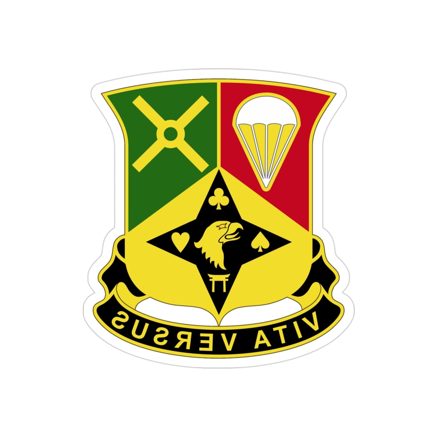 101st Sustainment Brigade 3 (U.S. Army) REVERSE PRINT Transparent STICKER-3 Inch-The Sticker Space