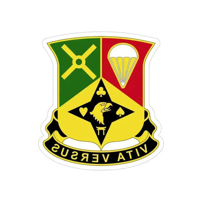 101st Sustainment Brigade 3 (U.S. Army) REVERSE PRINT Transparent Die-Cut STICKER 4 Inch Die-Cut Transparent - The Sticker Space