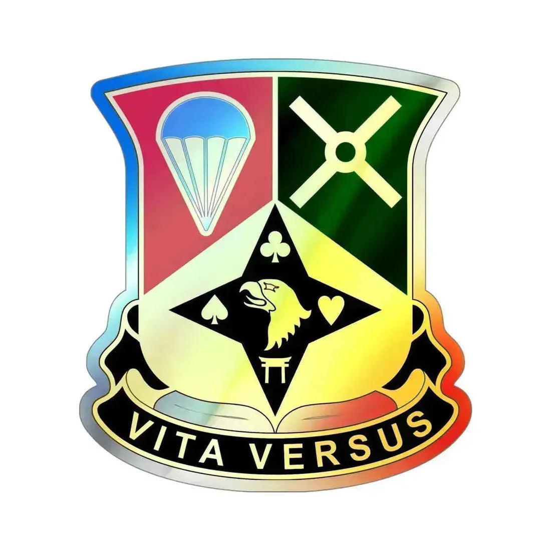 101st Sustainment Brigade v3 (U.S. Army) Holographic STICKER Die-Cut Vinyl Decal 5 Inch Holographic - The Sticker Space