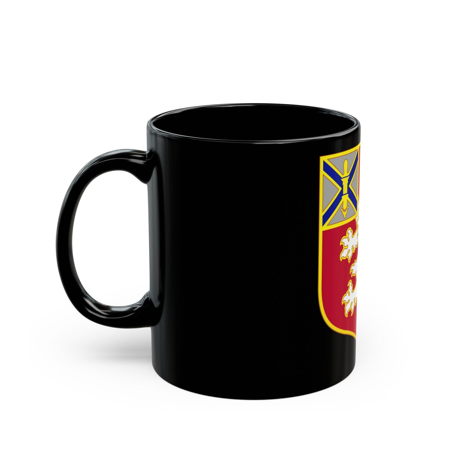 102 Engineer Battalion (U.S. Army) Black Coffee Mug-The Sticker Space