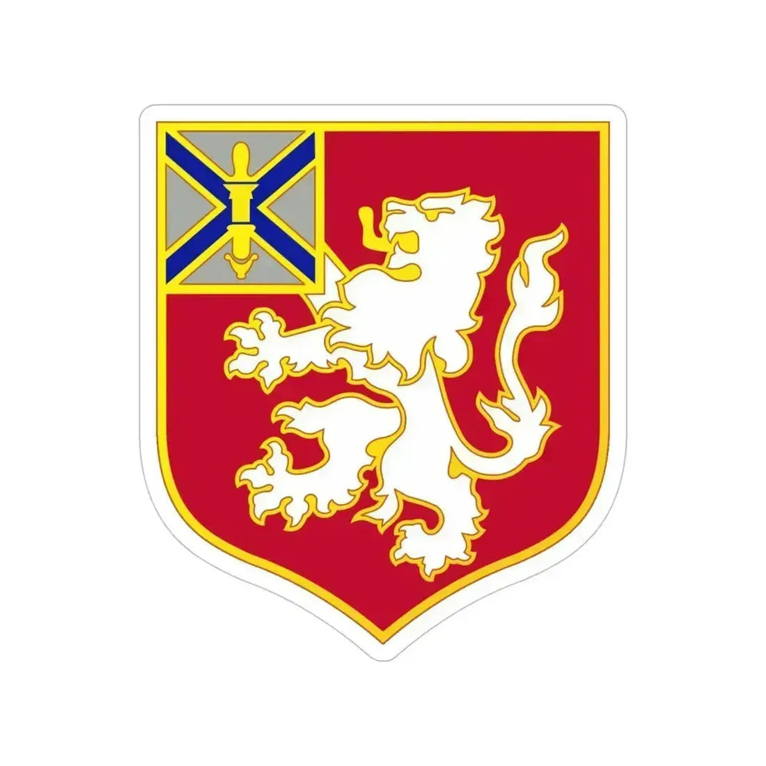 102 Engineer Battalion (U.S. Army) Transparent STICKER Die-Cut Vinyl Decal 5 Inch - The Sticker Space