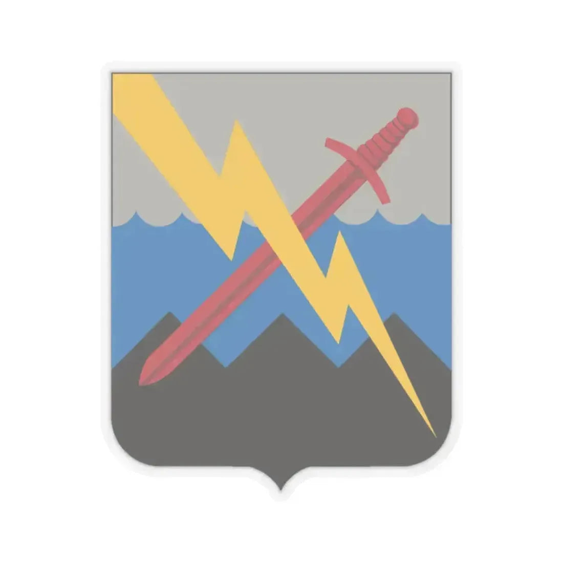 102 Military Intelligence Battalion 2 (U.S. Army) STICKER Vinyl Kiss-Cut Decal 2 Inch Transparent - The Sticker Space