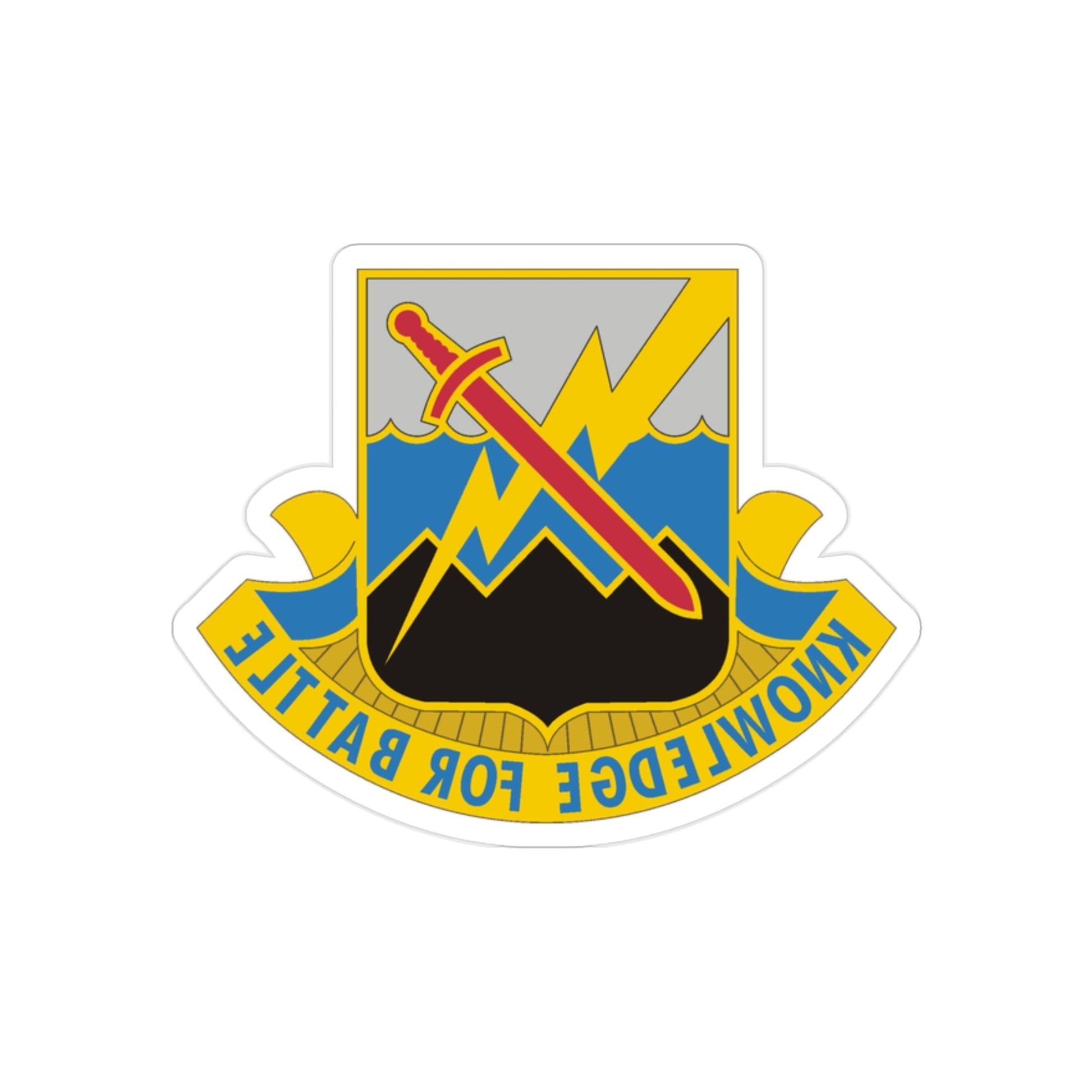 102 Military Intelligence Battalion (U.S. Army) REVERSE PRINT Transparent STICKER-2 Inch-The Sticker Space