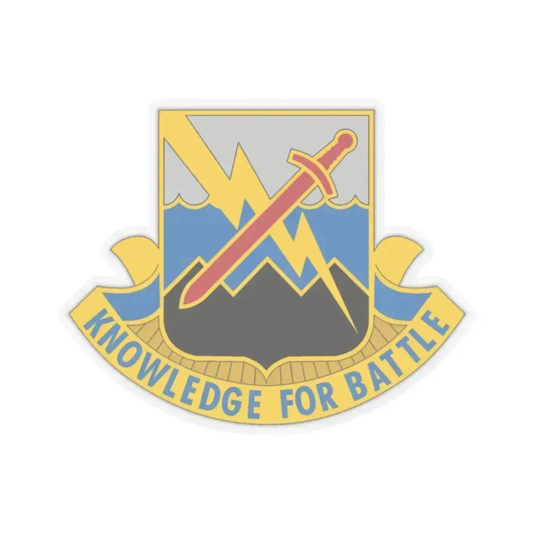 102 Military Intelligence Battalion (U.S. Army) STICKER Vinyl Kiss-Cut Decal 2 Inch Transparent - The Sticker Space