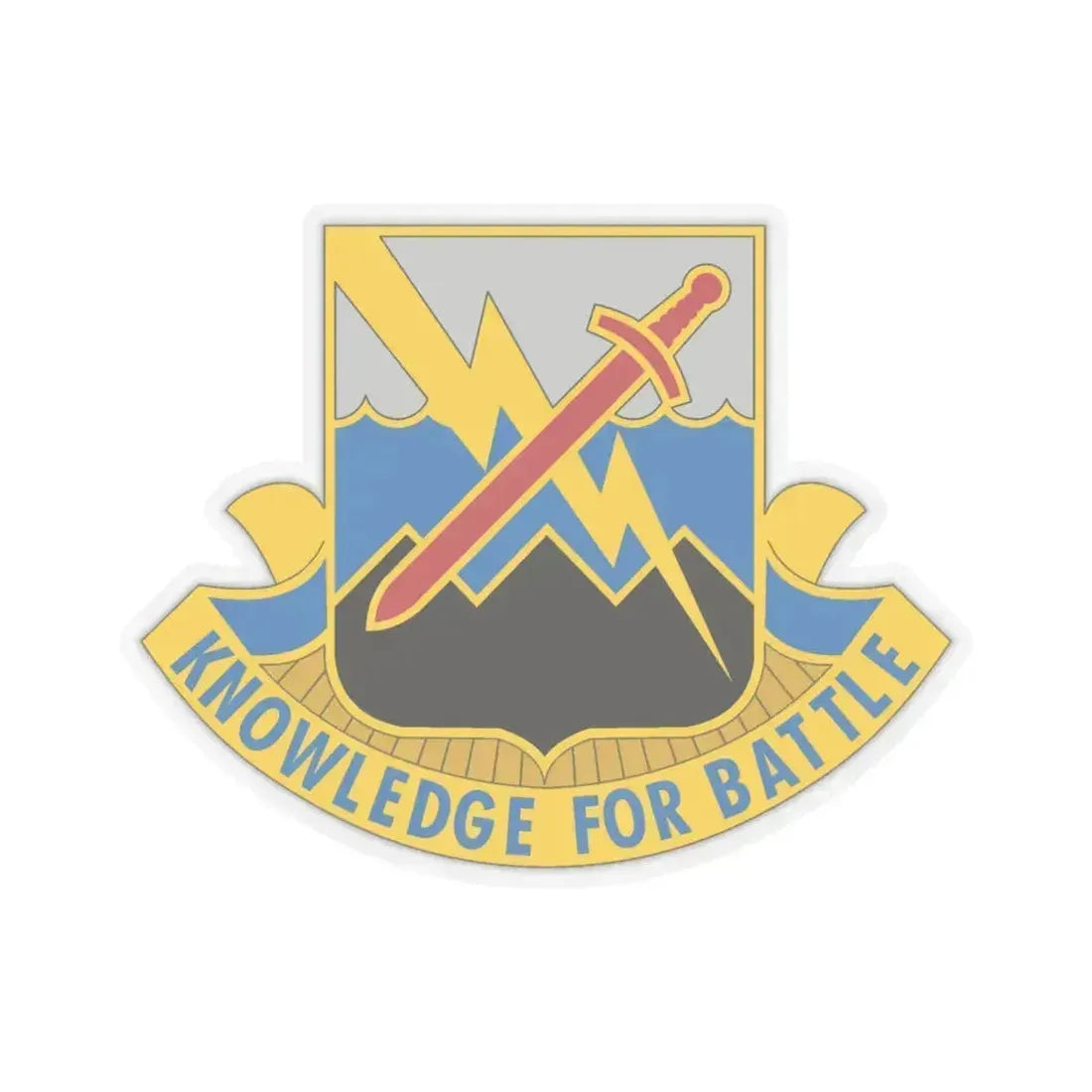 102 Military Intelligence Battalion (U.S. Army) STICKER Vinyl Kiss-Cut Decal 6 Inch Transparent - The Sticker Space