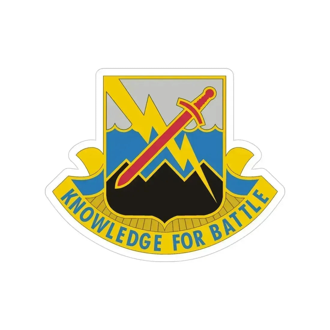 102 Military Intelligence Battalion (U.S. Army) Transparent STICKER Die-Cut Vinyl Decal 4 Inch - The Sticker Space