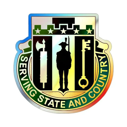 102 Military Police Battalion (U.S. Army) Holographic STICKER Die-Cut Vinyl Decal - The Sticker Space