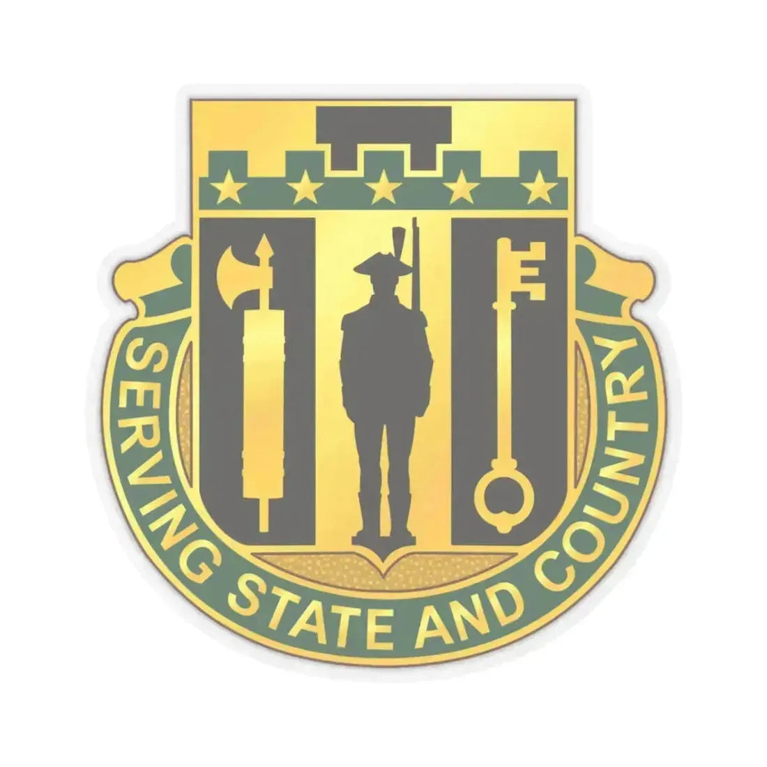 102 Military Police Battalion (U.S. Army) STICKER Vinyl Kiss-Cut Decal 6 Inch Transparent - The Sticker Space