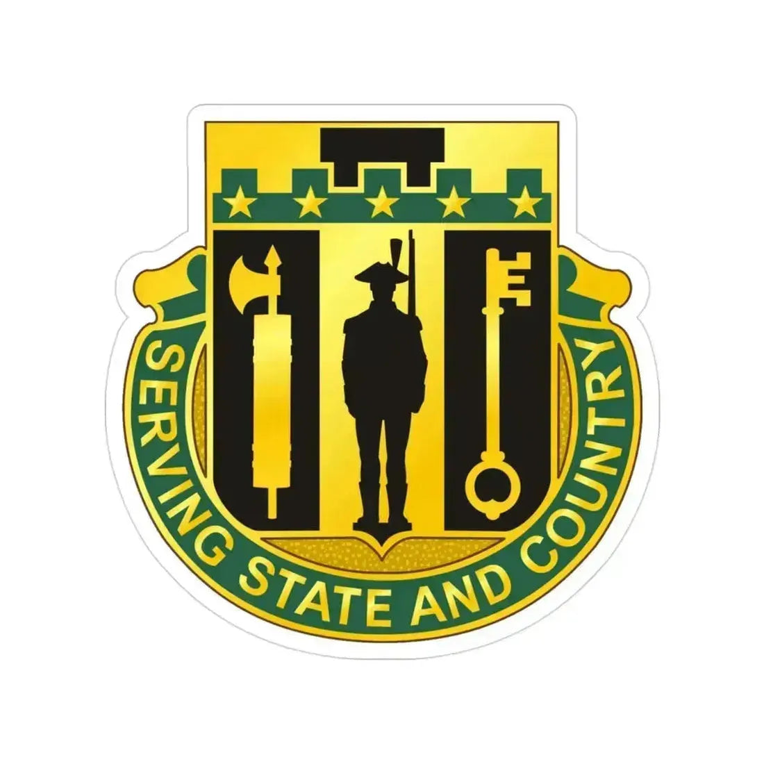 102 Military Police Battalion (U.S. Army) Transparent STICKER Die-Cut Vinyl Decal 3 Inch - The Sticker Space