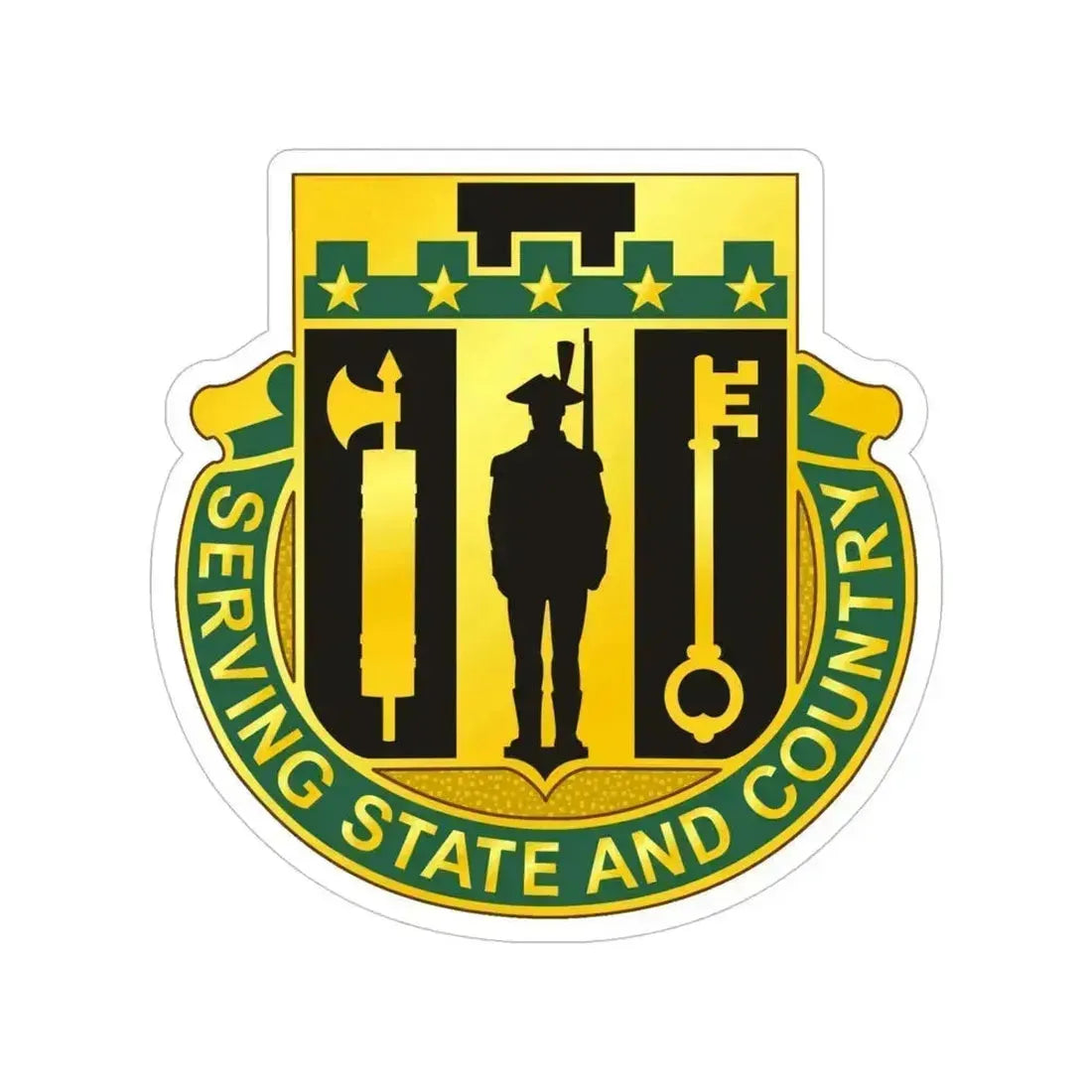 102 Military Police Battalion (U.S. Army) Transparent STICKER Die-Cut Vinyl Decal 5 Inch - The Sticker Space