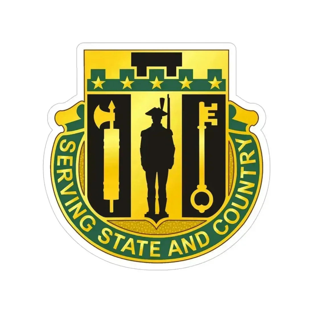 102 Military Police Battalion (U.S. Army) Transparent STICKER Die-Cut Vinyl Decal 6 Inch - The Sticker Space