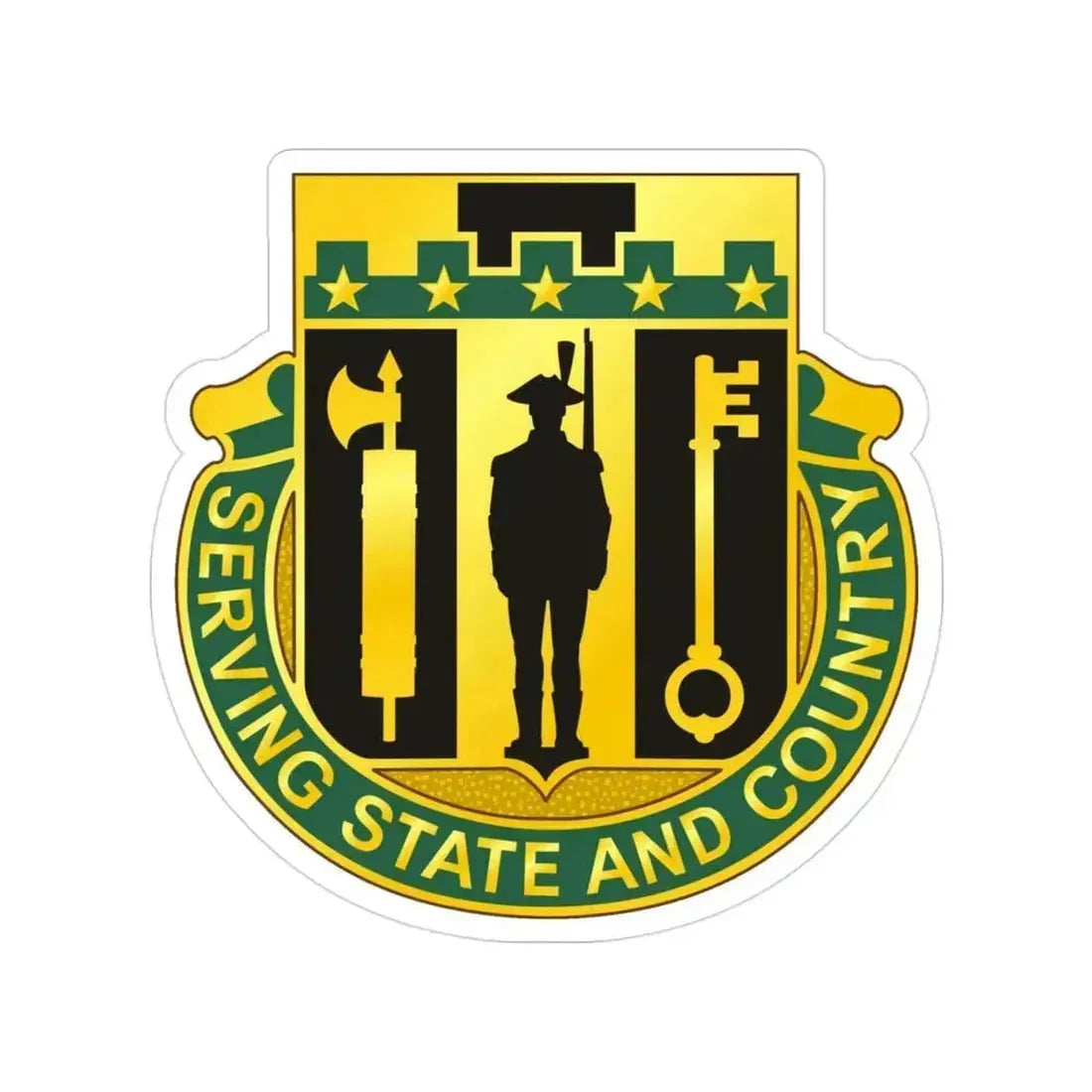 102 Military Police Battalion (U.S. Army) Transparent STICKER Die-Cut Vinyl Decal - The Sticker Space