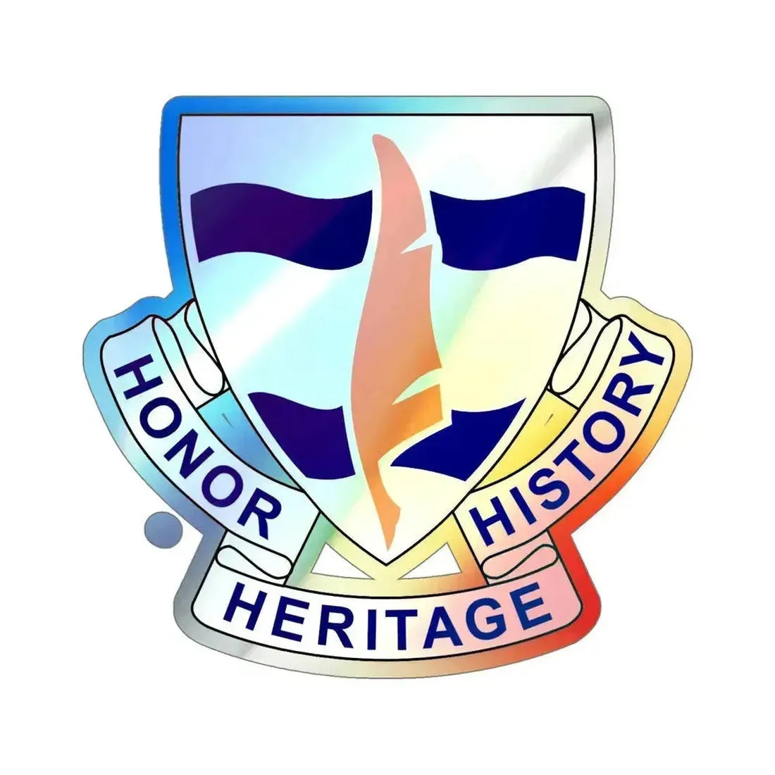 102 Signal Battalion (U.S. Army) Holographic STICKER Die-Cut Vinyl Decal - The Sticker Space