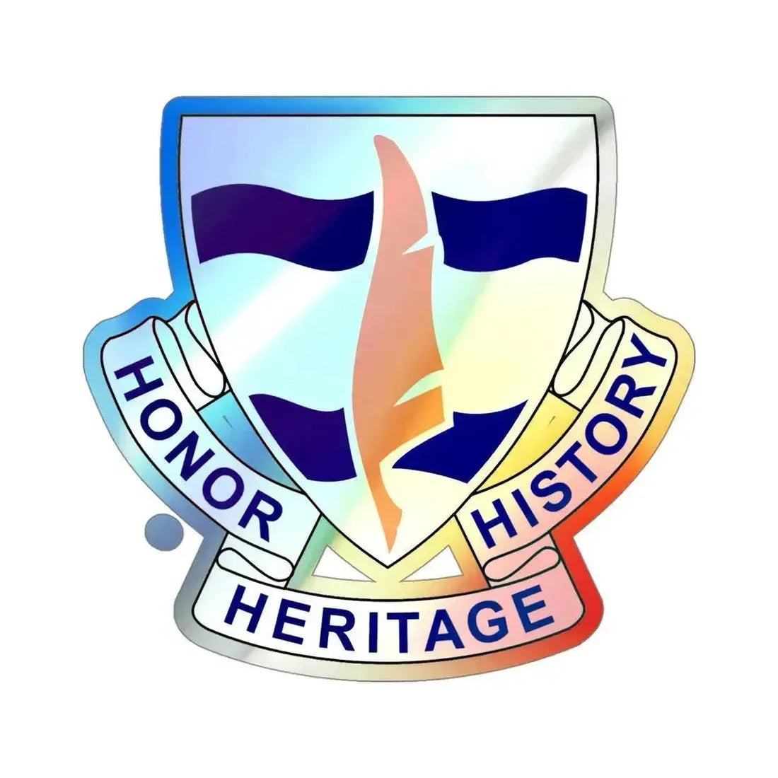 102 Signal Battalion (U.S. Army) Holographic STICKER Die-Cut Vinyl Decal - The Sticker Space