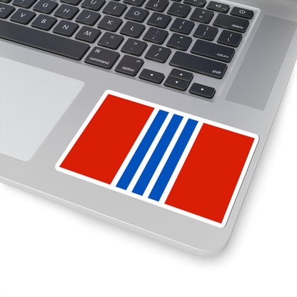 Flag of Rudnyansky rayon Volgograd oblast (Russia) STICKER Vinyl Kiss-Cut Decal