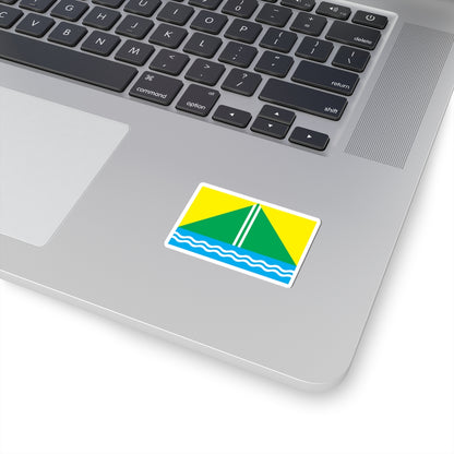 Flag of Nazyvaevsky rayon Omsk oblast (Russia) STICKER Vinyl Kiss-Cut Decal