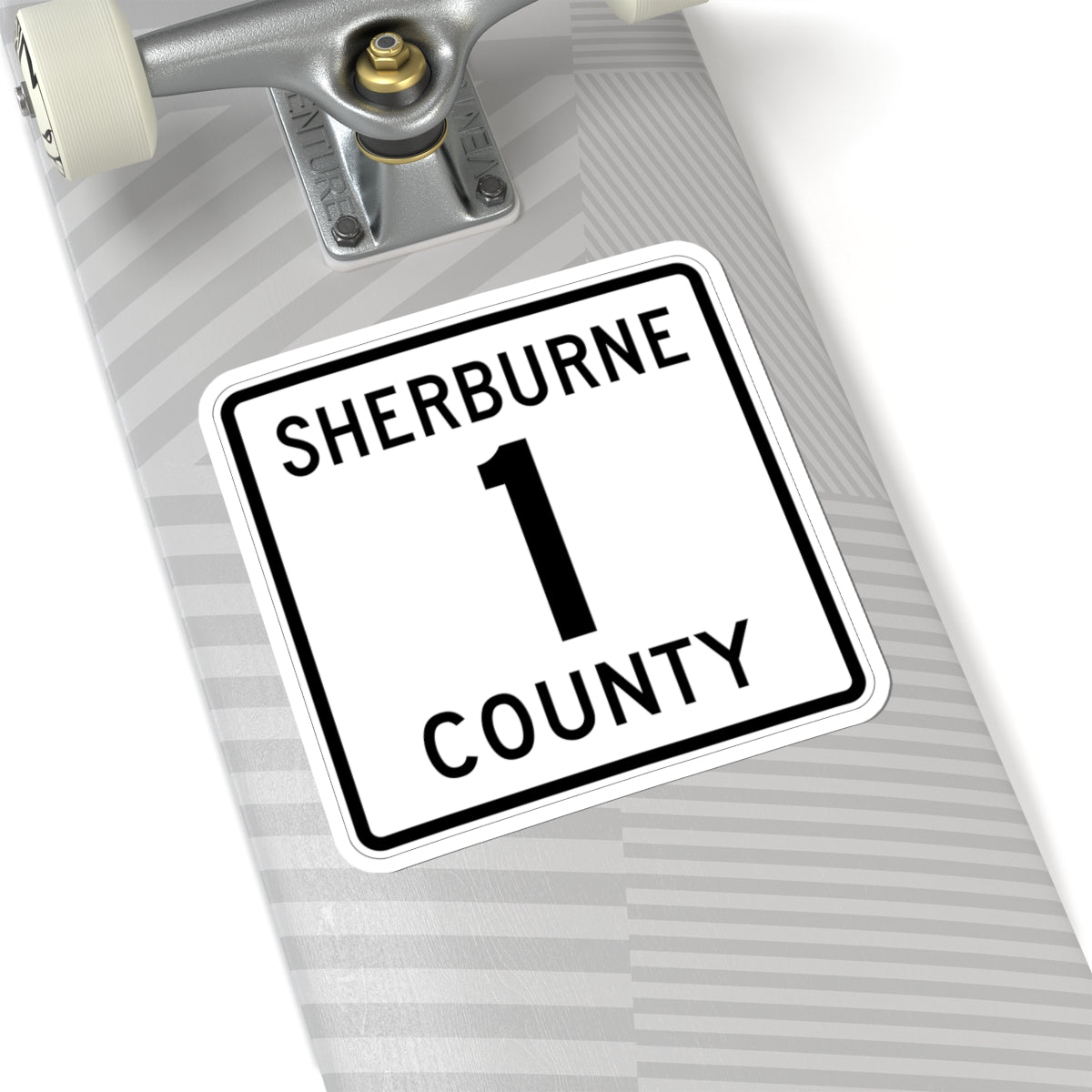 Sherburne County Route 1 (Minnesota) (Road Sign) STICKER Vinyl Kiss-Cut Decal