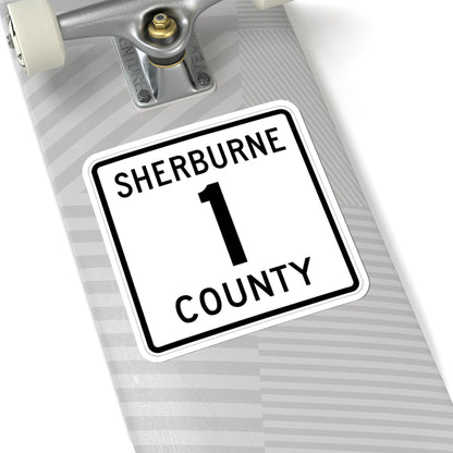Sherburne County Route 1 (Minnesota) (Road Sign) STICKER Vinyl Kiss-Cut Decal
