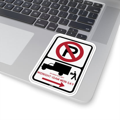 PBOT Road sign P2026R (Oregon) (Road Sign) STICKER Vinyl Kiss-Cut Decal