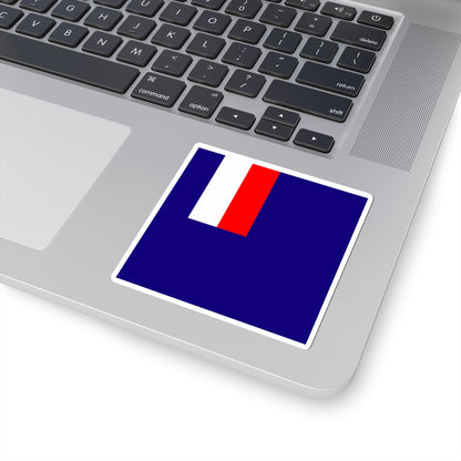 Flag of the Minister of Overseas France (France) STICKER Vinyl Kiss-Cut Decal