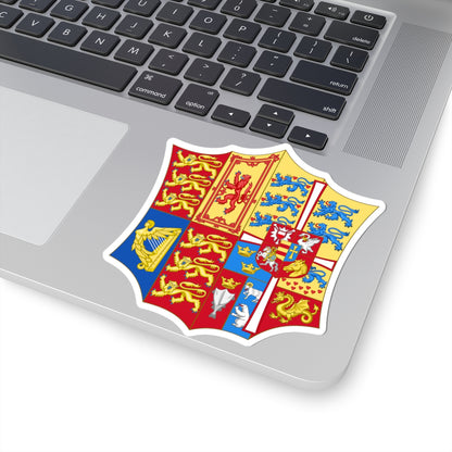 Arms of Alexandra of Denmark (Denmark) (Coat of Arms) STICKER Vinyl Kiss-Cut Decal