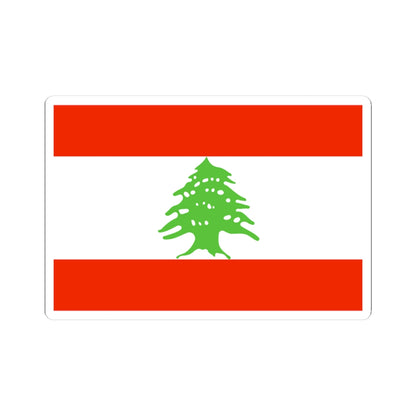 Flag of Lebanon WFB 2000 (Lebanon) STICKER Vinyl Kiss-Cut Decal