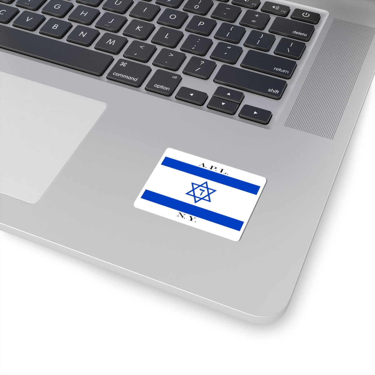 American Palestine Line house flag (Israel) STICKER Vinyl Kiss-Cut Decal