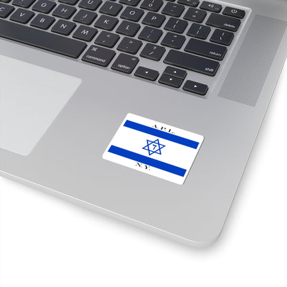 American Palestine Line house flag (Israel) STICKER Vinyl Kiss-Cut Decal