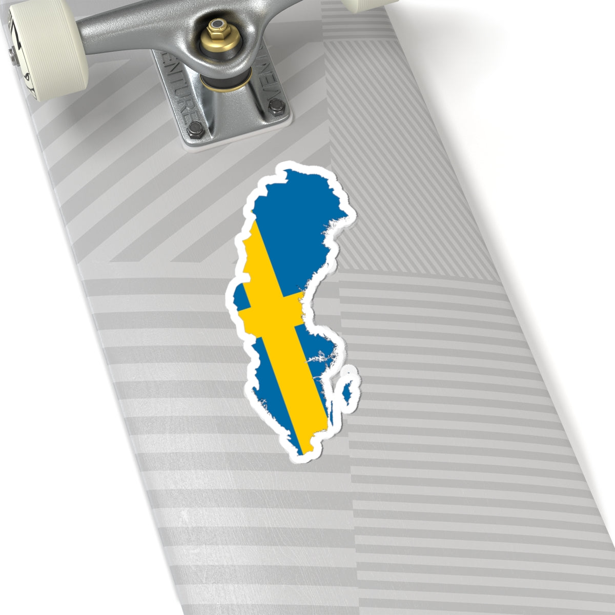 Flag-Map of Sweden (Sweden) STICKER Vinyl Kiss-Cut Decal