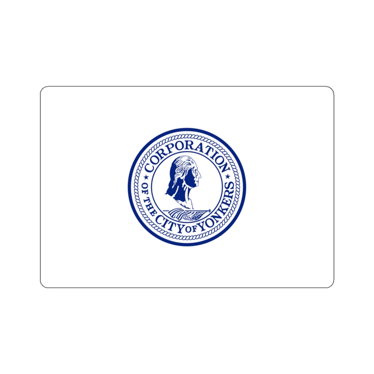 Flag of Yonkers, New York - STICKER Vinyl Kiss-Cut Decal