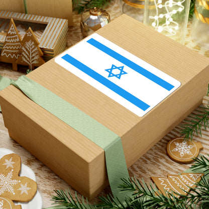 Flag of Israel Light Blue 1-2 (Israel) STICKER Vinyl Kiss-Cut Decal