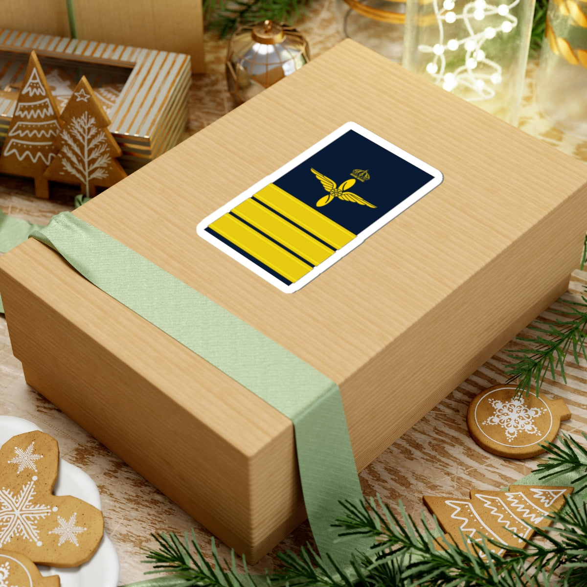 OF 4 Överstelöjtnant FV hylsa (Sweden) (Military Rank) STICKER Vinyl Kiss-Cut Decal