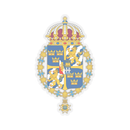 Great coat of arms of Sweden 3 - STICKER Vinyl Kiss-Cut Decal