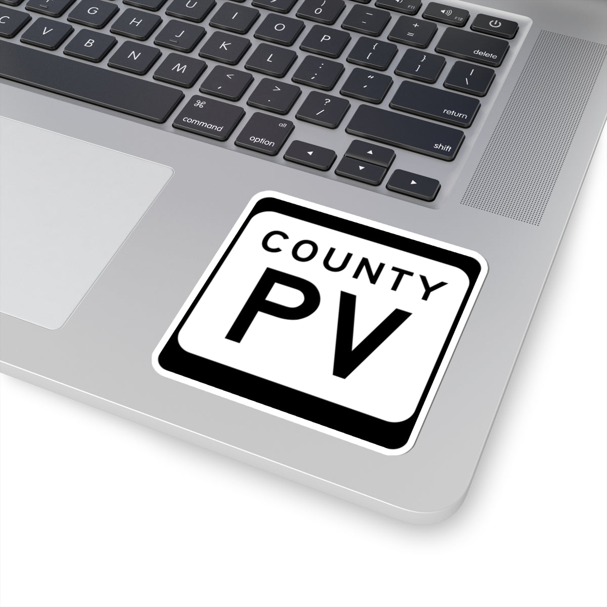 WIS County PV (Wisconsin) (Road Sign) STICKER Vinyl Kiss-Cut Decal
